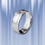 Обручальное кольцо из серебра 925