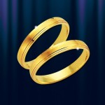 Обручальное кольцо жёлтое золото 