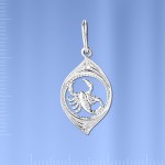 Sternzeichen aus Silber "Skorpion" 