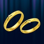 Обручальное кольцо из желтого золота 